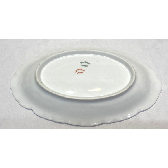 Antique Haviland Limoges The Princess France Oval Pickle Dish - Picture 5 of 7